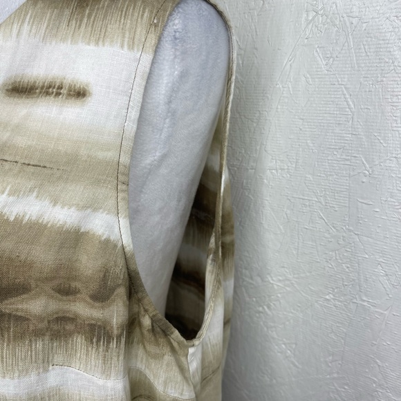 Tommy Bahama Linen Beach Sundress Coastal Resort Tie Dye Sleeveless Vacation Lg - Picture 7 of 12
